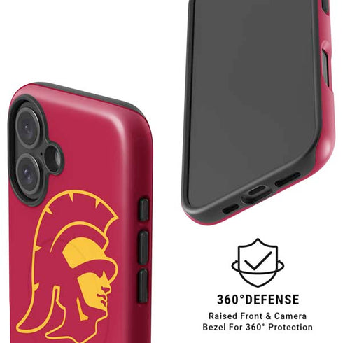 University of Southern California USC Gold Trojan Mascot iPhone 16 Plus Magsafe Impact Case